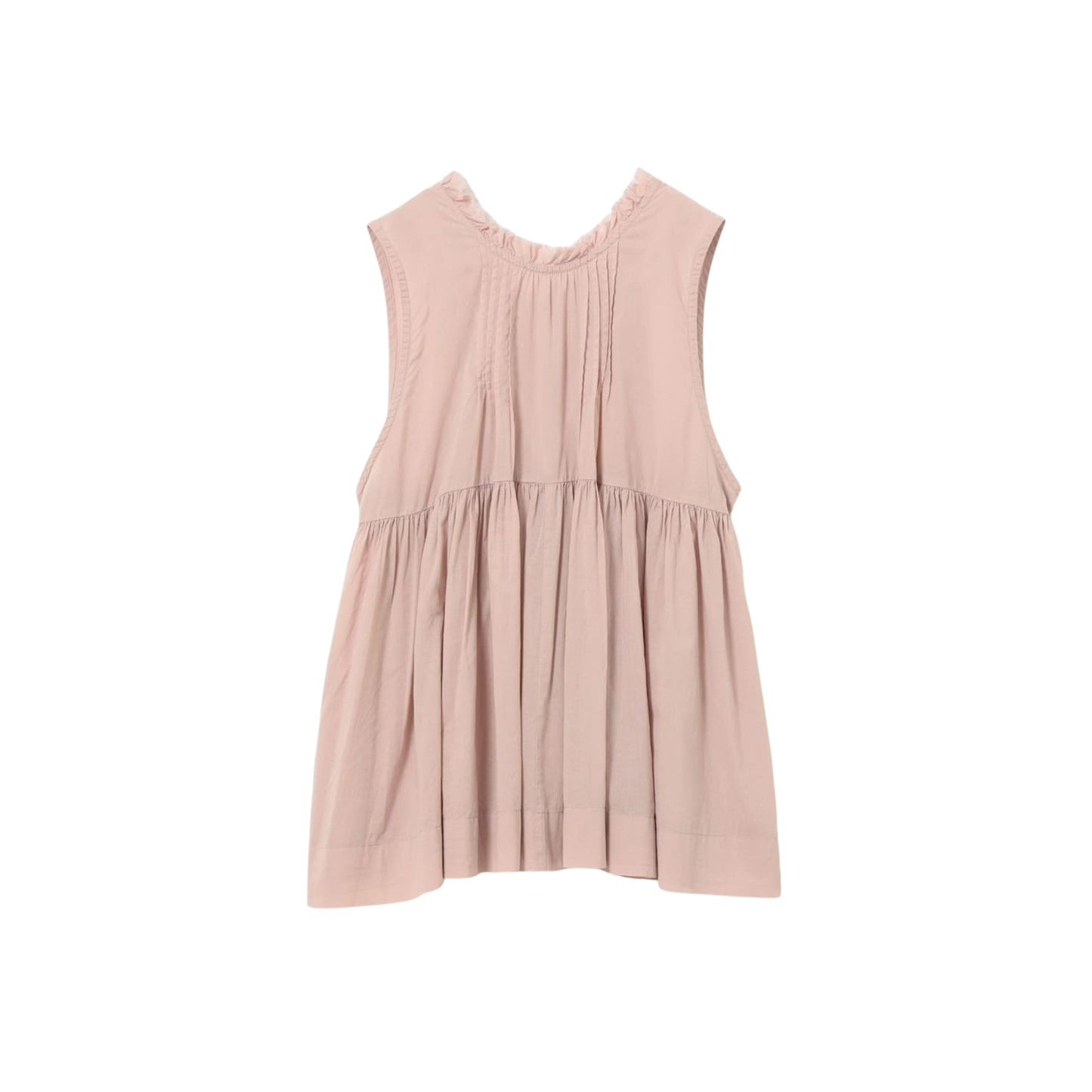 BEAMS BOY - W' Cotton Gather Non Sleeve Shirt