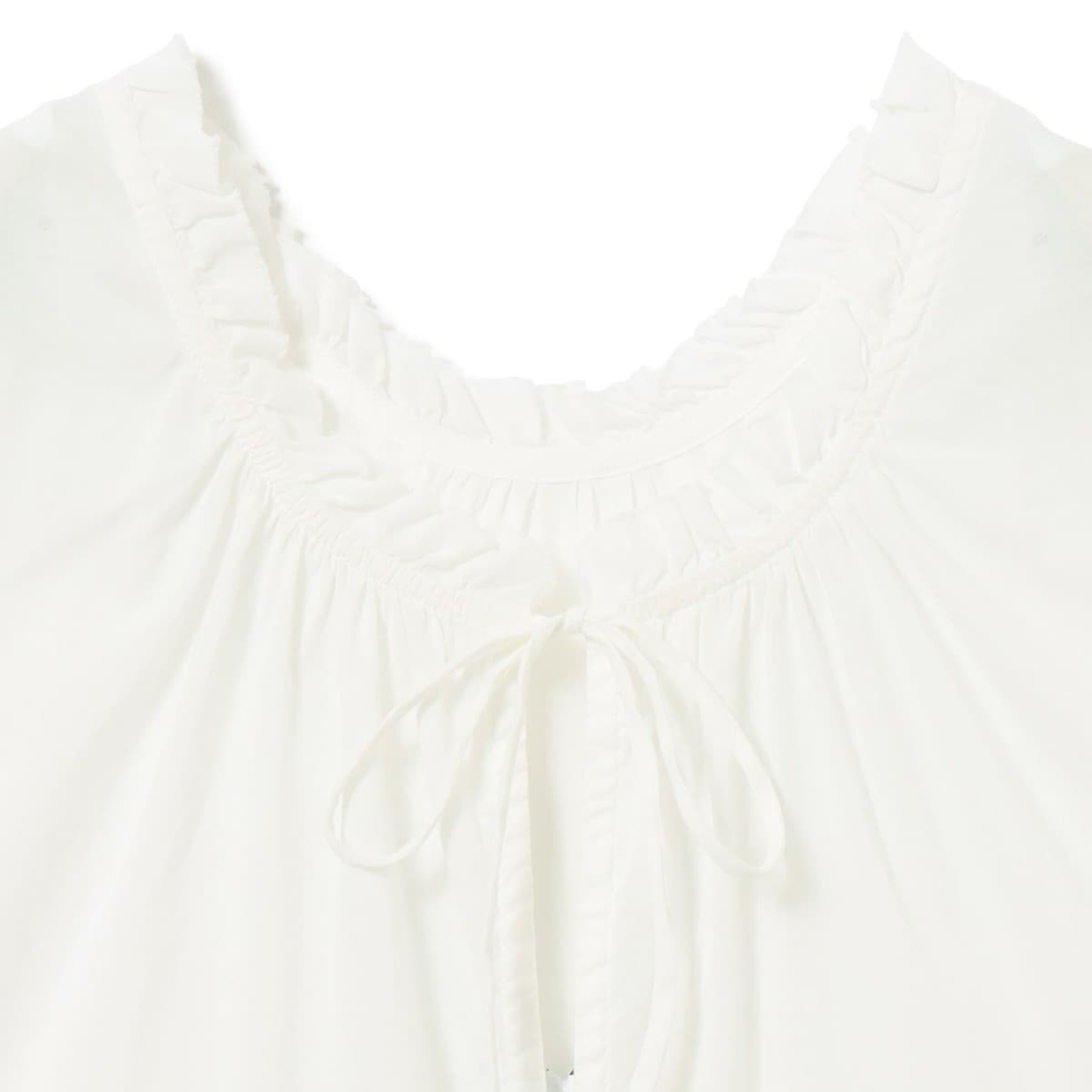 BEAMS BOY - W' Cotton Gather Non Sleeve Shirt