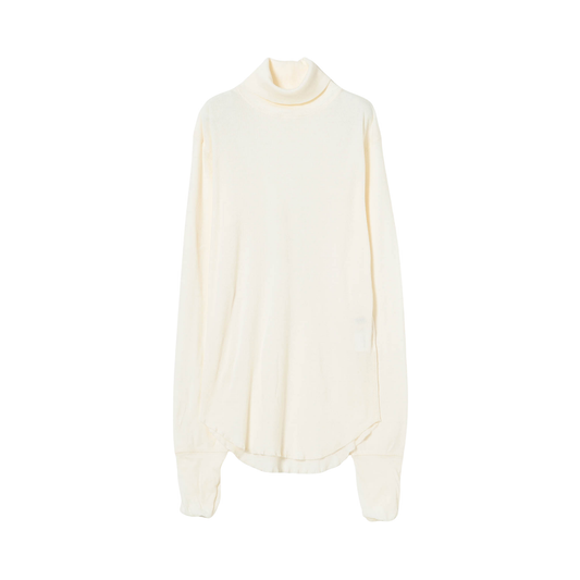 BEAMS BOY - W' L\S O. Rib Knitted Turtleneck T-Shirt