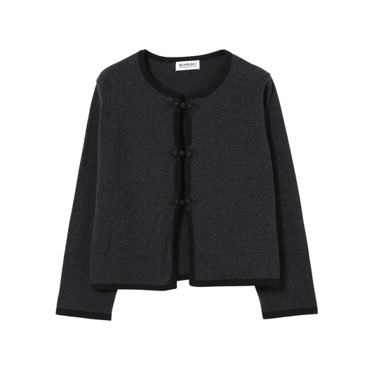 BEAMS BOY - W' O. 12G Trim Cardigan