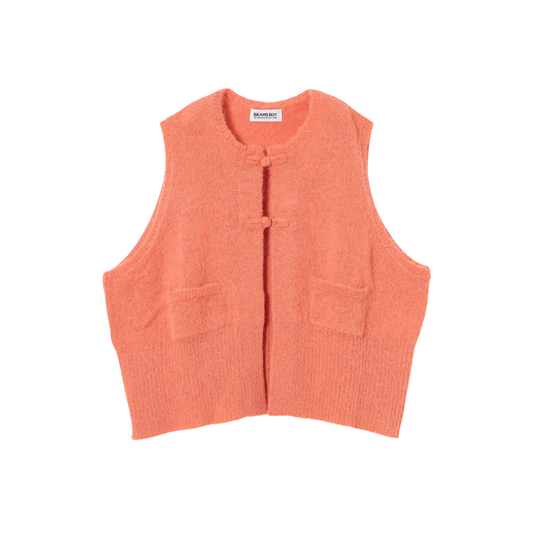 BEAMS BOY - W' O. China Button Vest