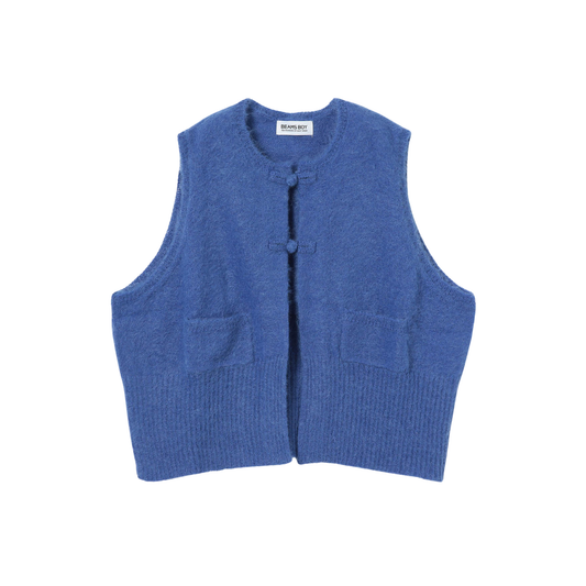 BEAMS BOY - W' O. China Button Vest