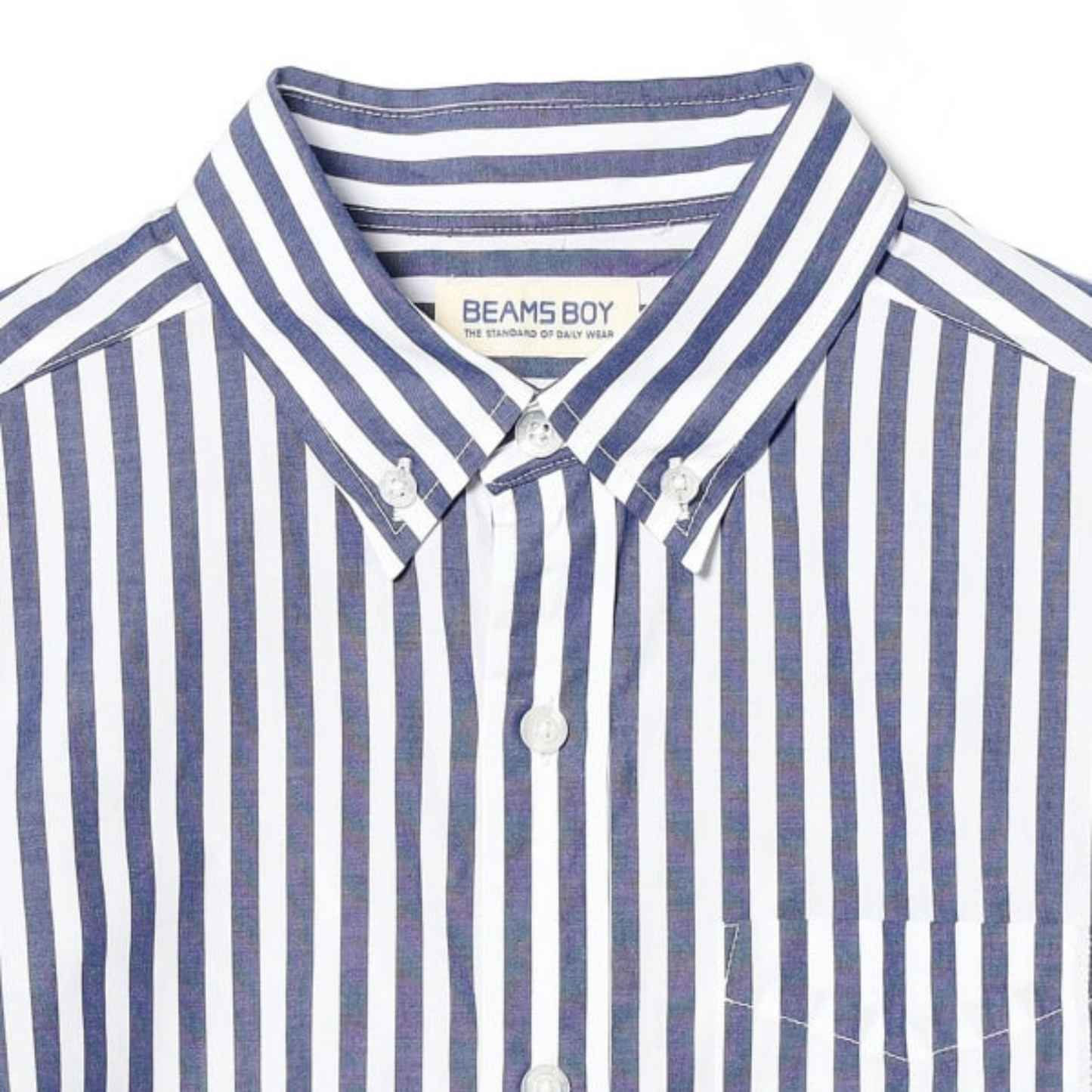 BEAMS BOY - W' O. London Stripe B.D Shirt