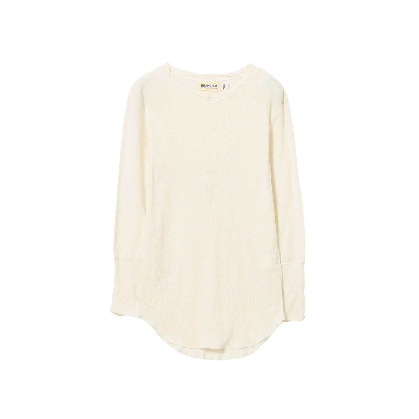 BEAMS BOY - W' Rib Crewneck 3/4 T-Shirt