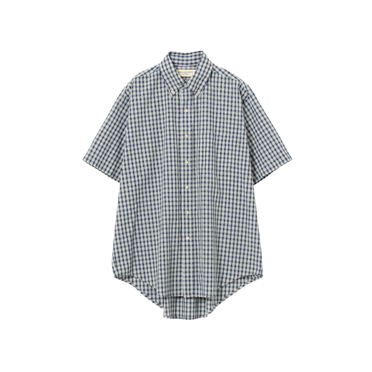 BEAMS BOY - W' S\S Boy Check Big BD Shirt