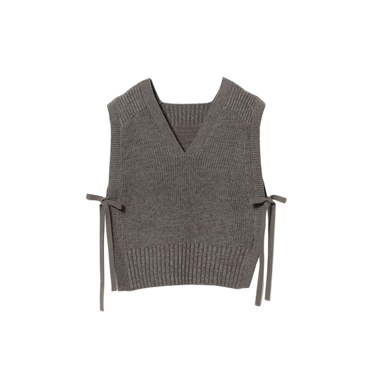 BEAMS BOY - W' Side Ribbon Red Cross Vest