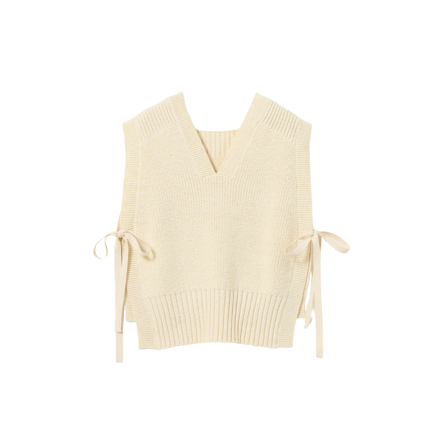 BEAMS BOY - W' Side Ribbon Red Cross Vest