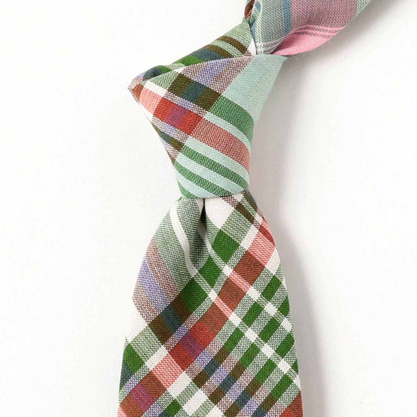 BEAMS+ - Madras Panel Tie