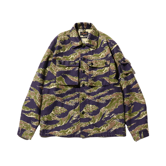 BEAMS+ - Tiger Stripe Jacquard Mil Shirt Jacket