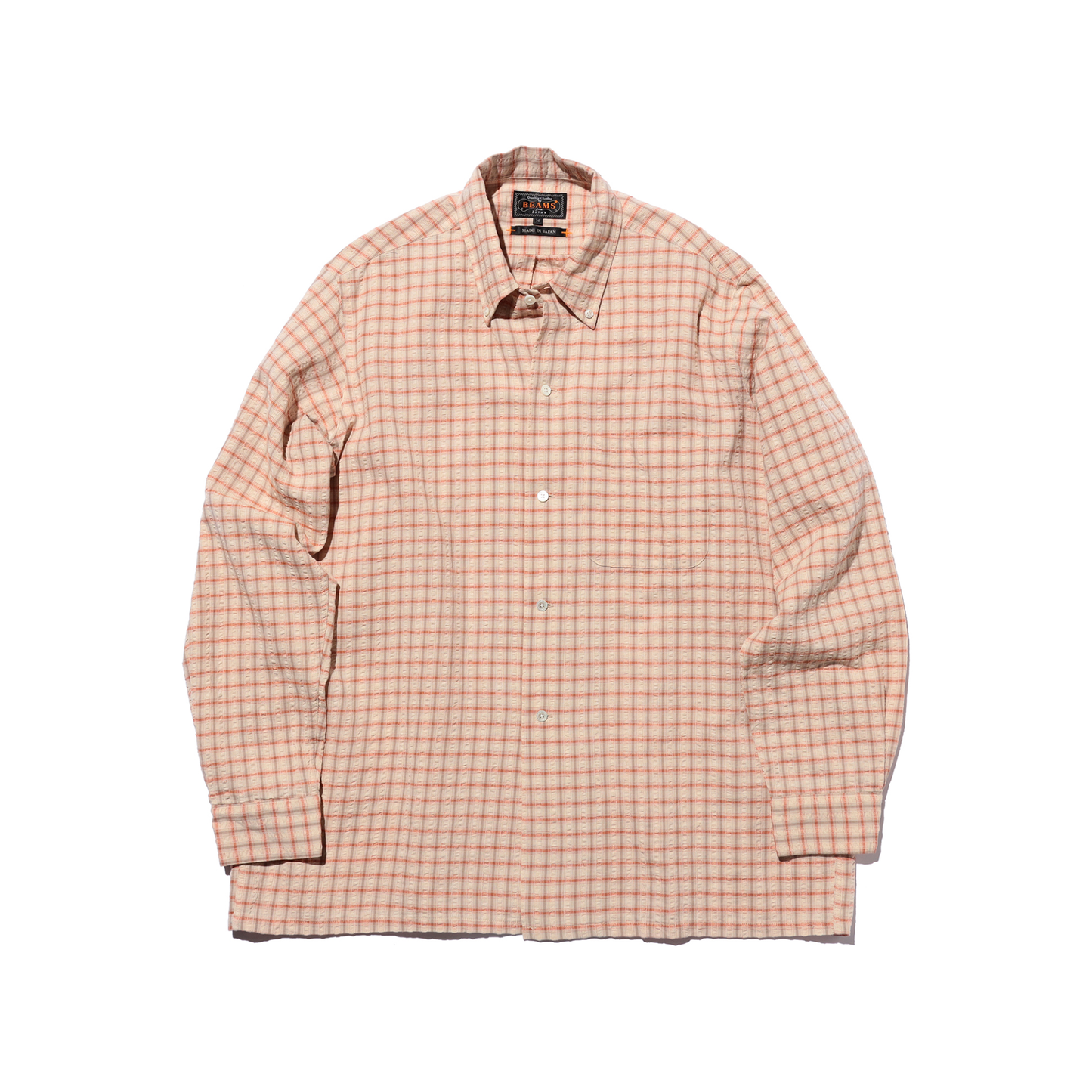 BEAMS+ - Open B.D. Sucker Plaid Shirt