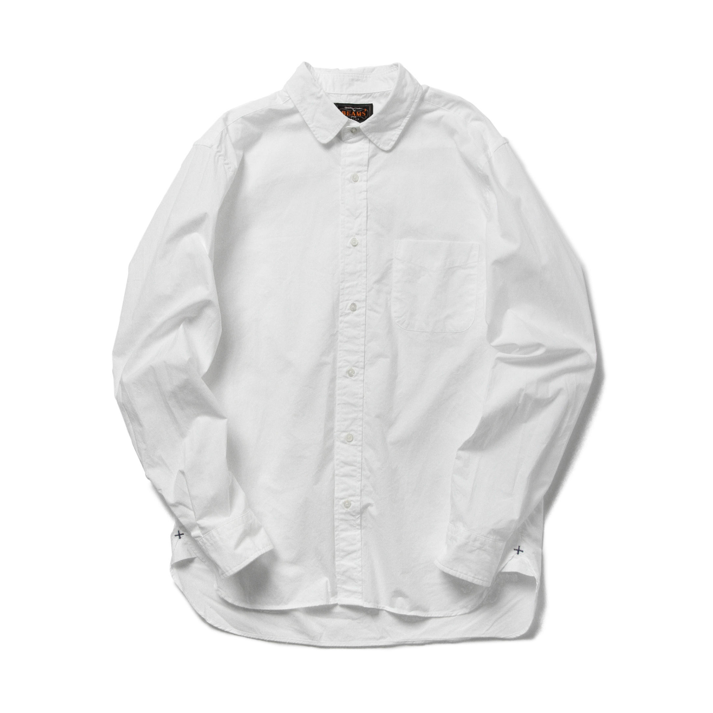 BEAMS+ - Round Collar Peruvian Pima Shirt