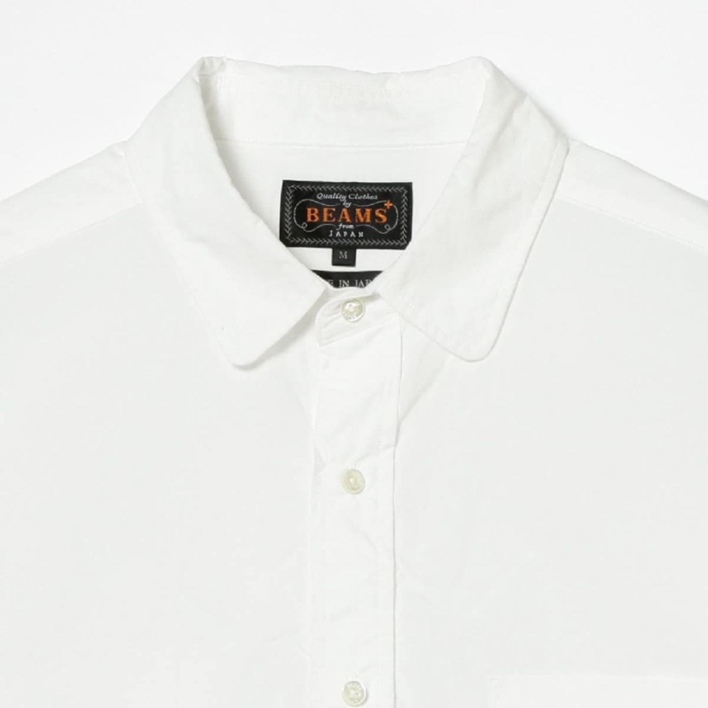 BEAMS+ - Round Collar Peruvian Pima Shirt