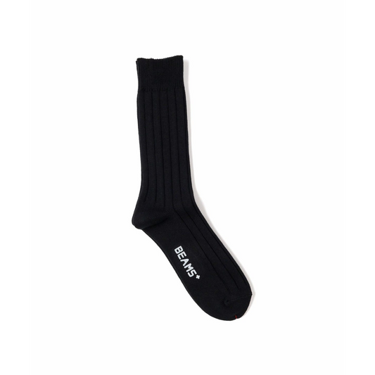 BEAMS+ - Solid Rib Socks