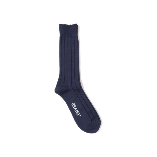 BEAMS+ - Solid Rib Socks