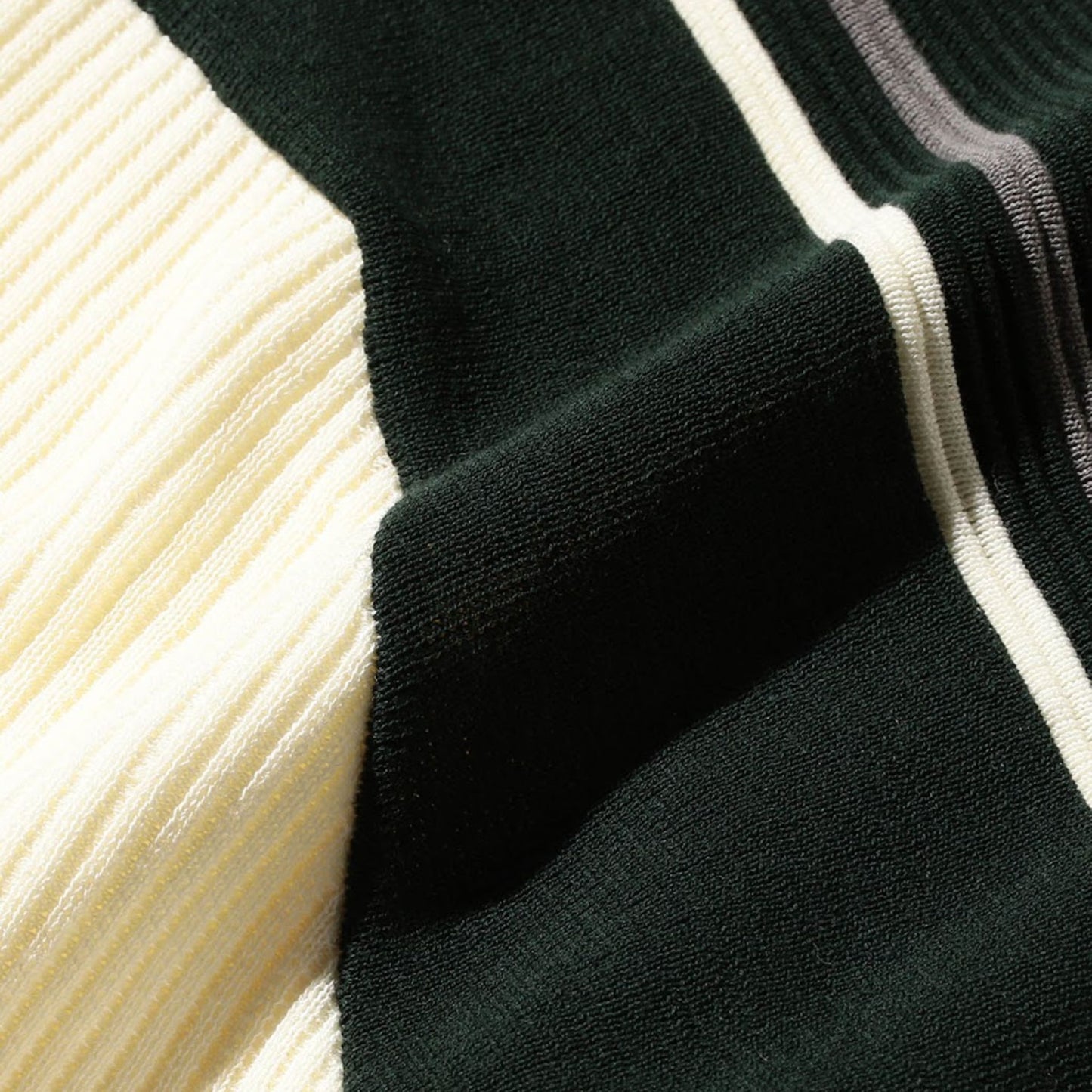 BEAMS+ - Stripe Knit Polo