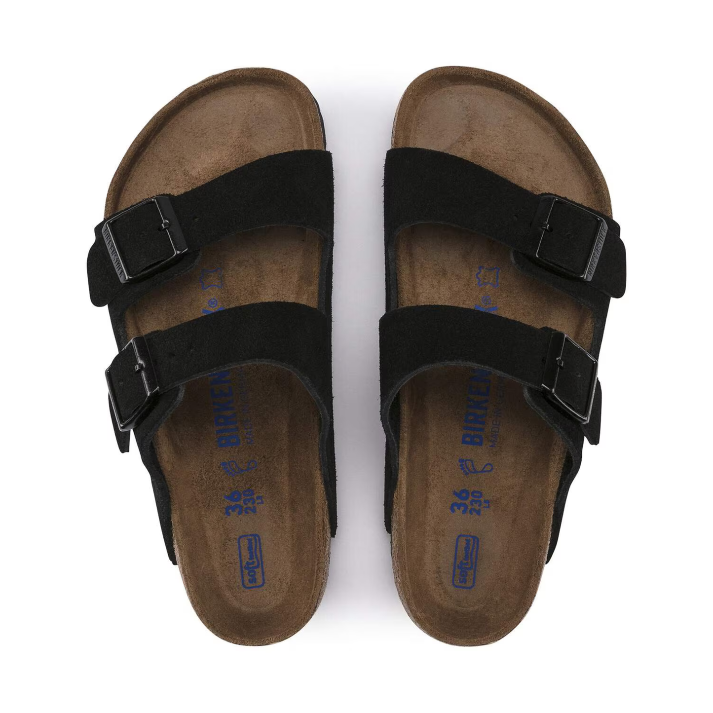 BIRKENSTOCK - Arizona SFB Suede Leather Black