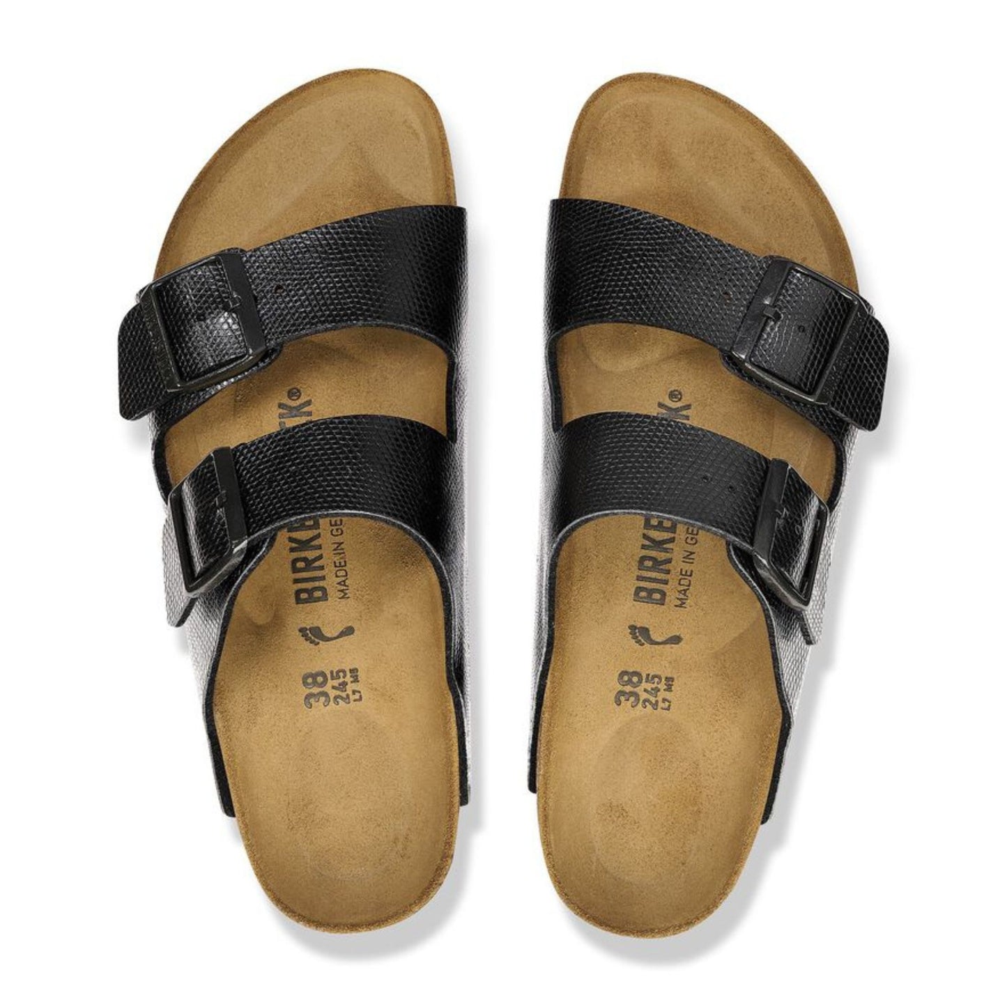 BIRKENSTOCK - Arizona Shiny Lizard Black