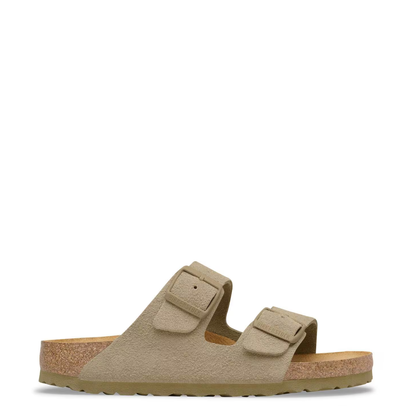 BIRKENSTOCK - Arizona Suede Leather Faded Khaki