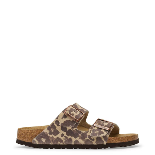 BIRKENSTOCK - Arizona Suede Leather Leo Sandcastle