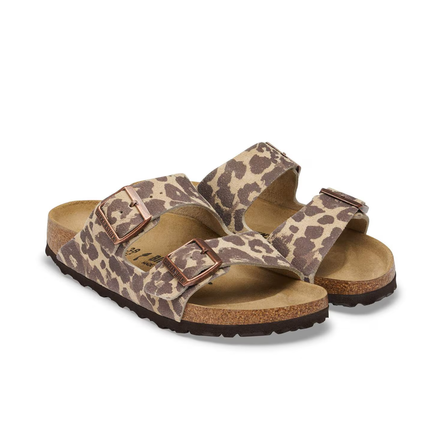 BIRKENSTOCK - Arizona Suede Leather Leo Sandcastle