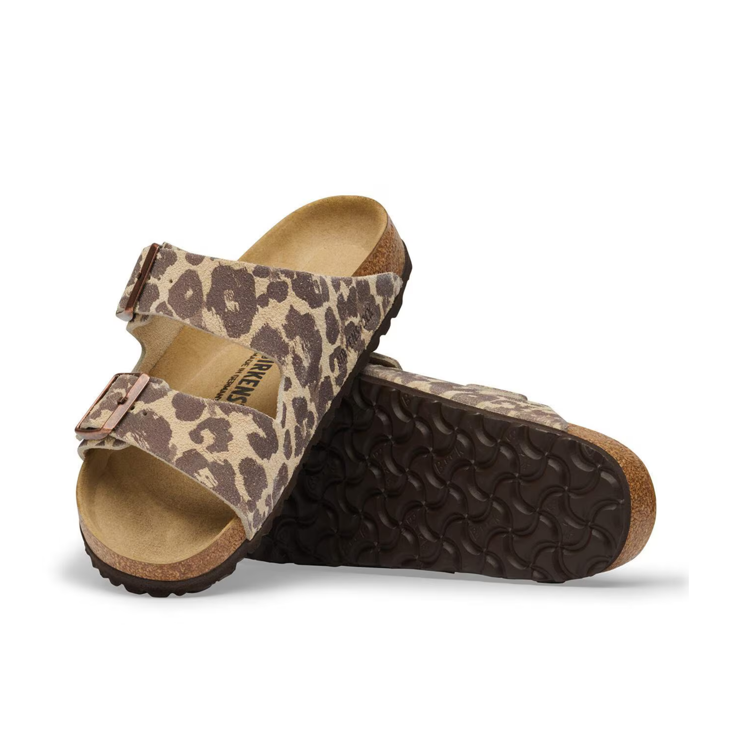 BIRKENSTOCK - Arizona Suede Leather Leo Sandcastle