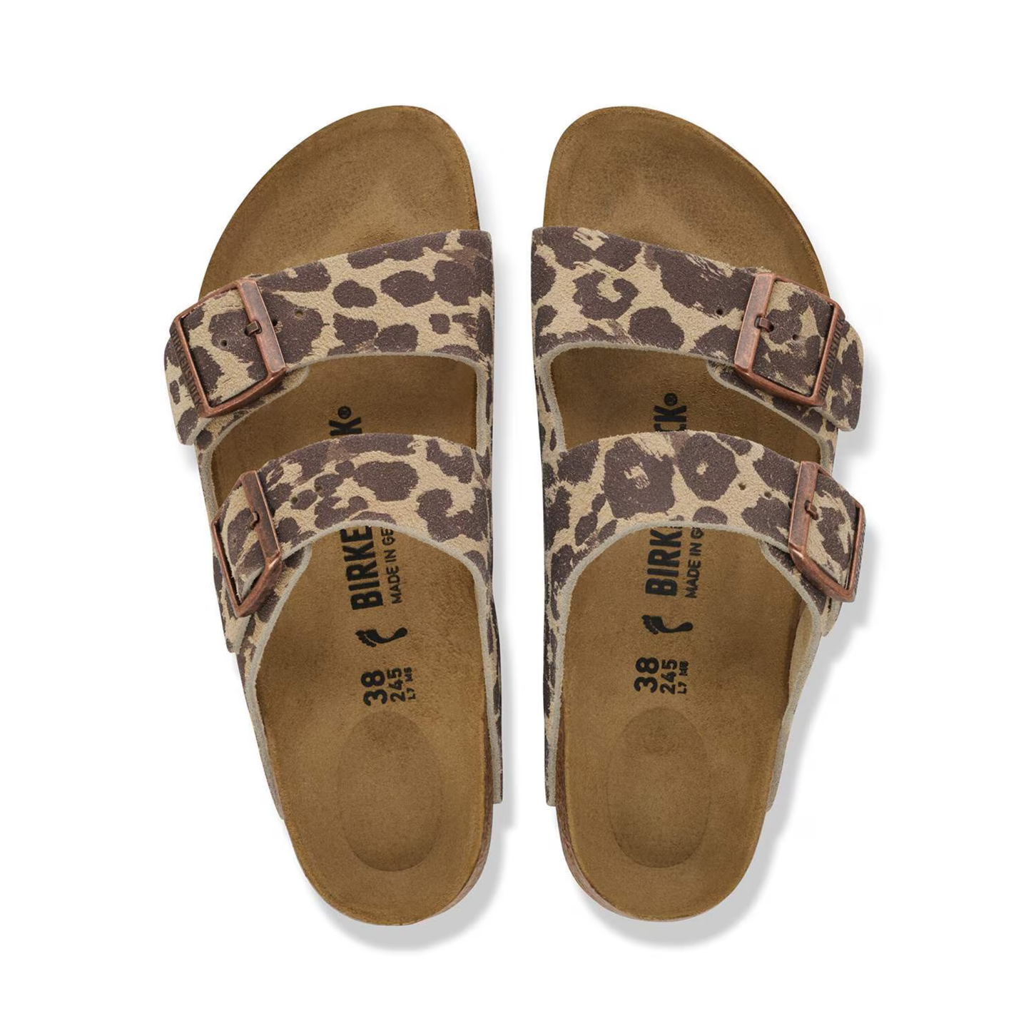 BIRKENSTOCK - Arizona Suede Leather Leo Sandcastle