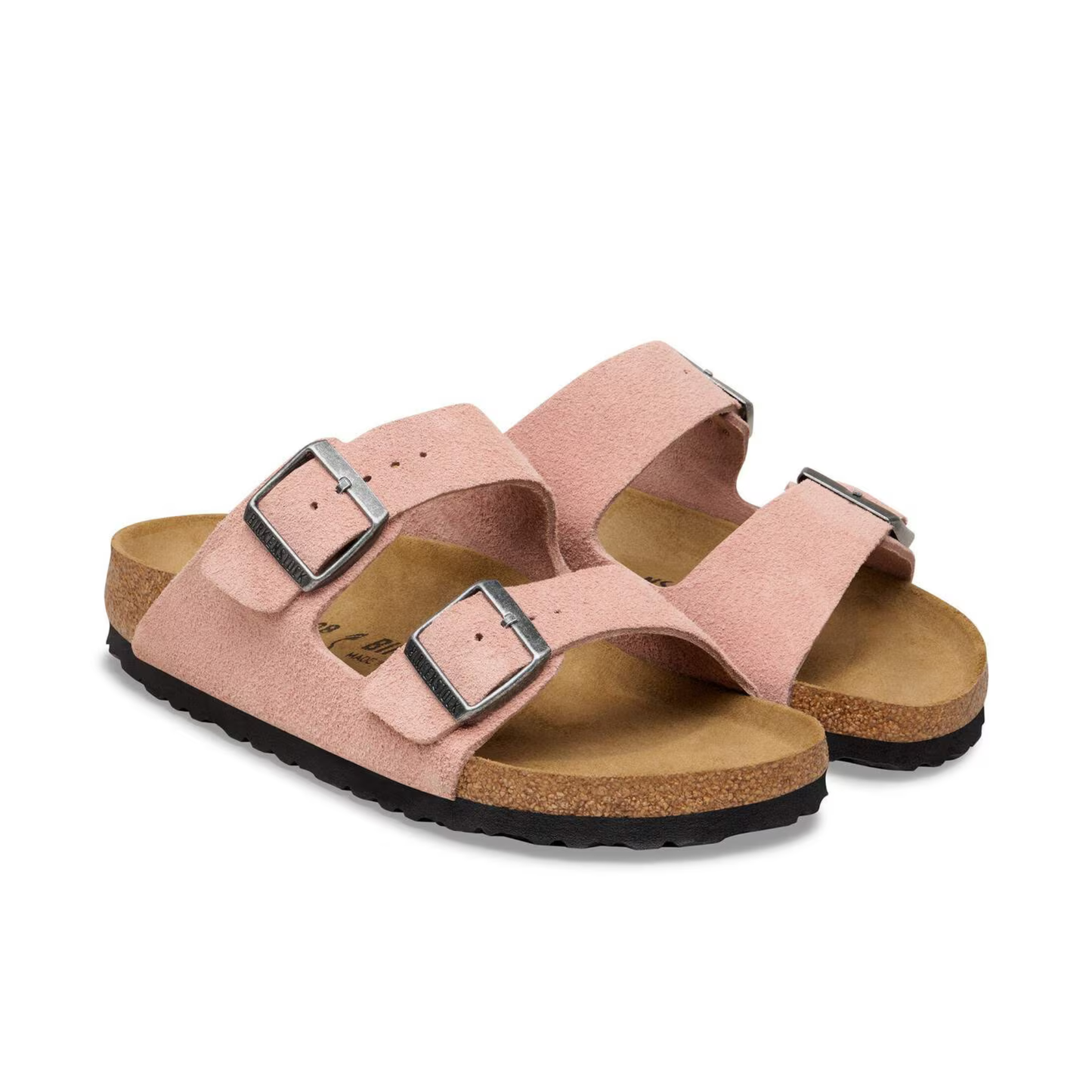 BIRKENSTOCK - Arizona Suede Leather Pink Clay