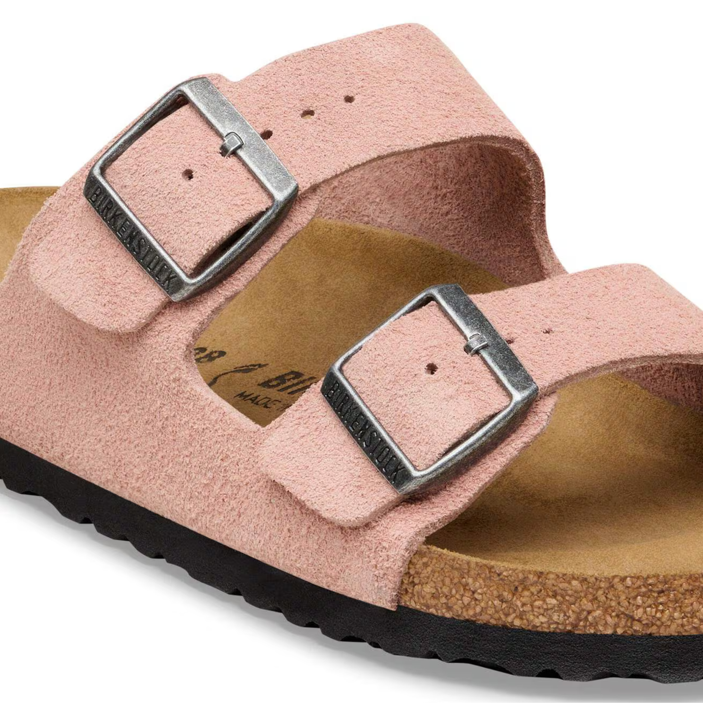 BIRKENSTOCK - Arizona Suede Leather Pink Clay