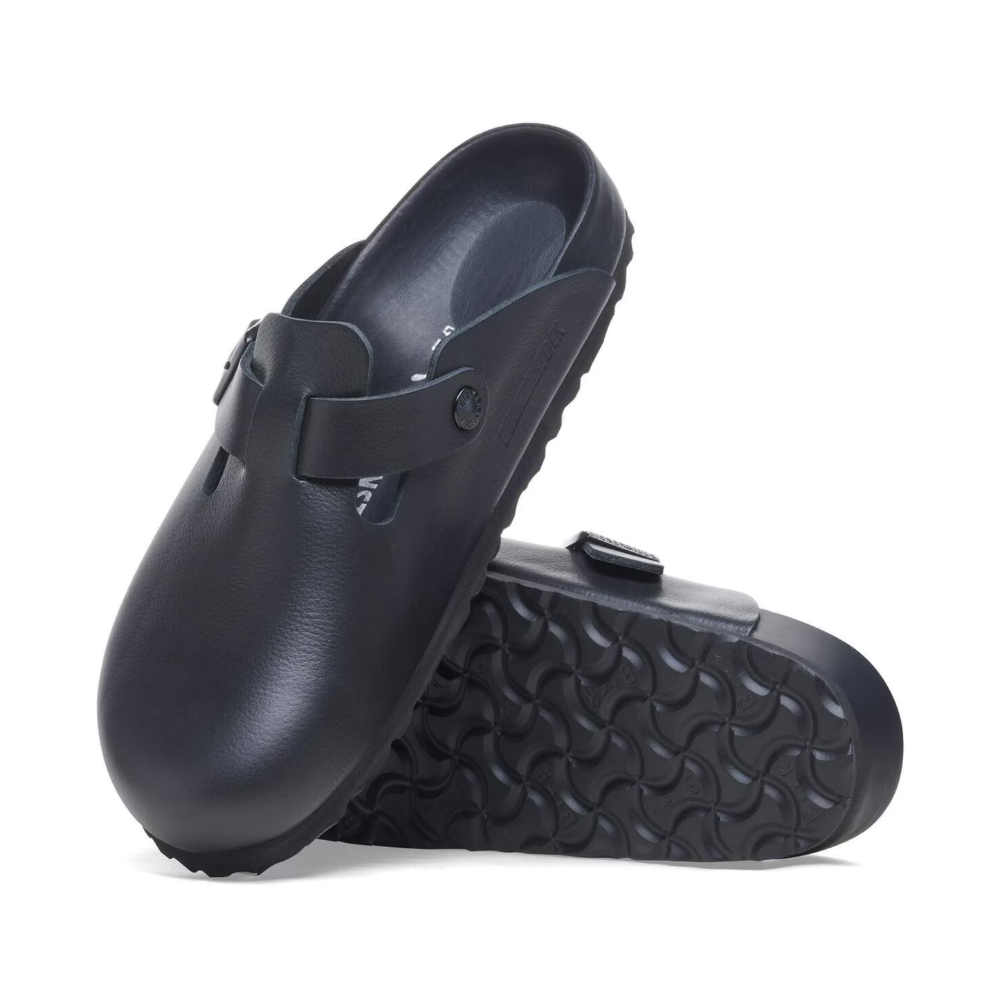BIRKENSTOCK - Boston Natural Leather Exquisite Black