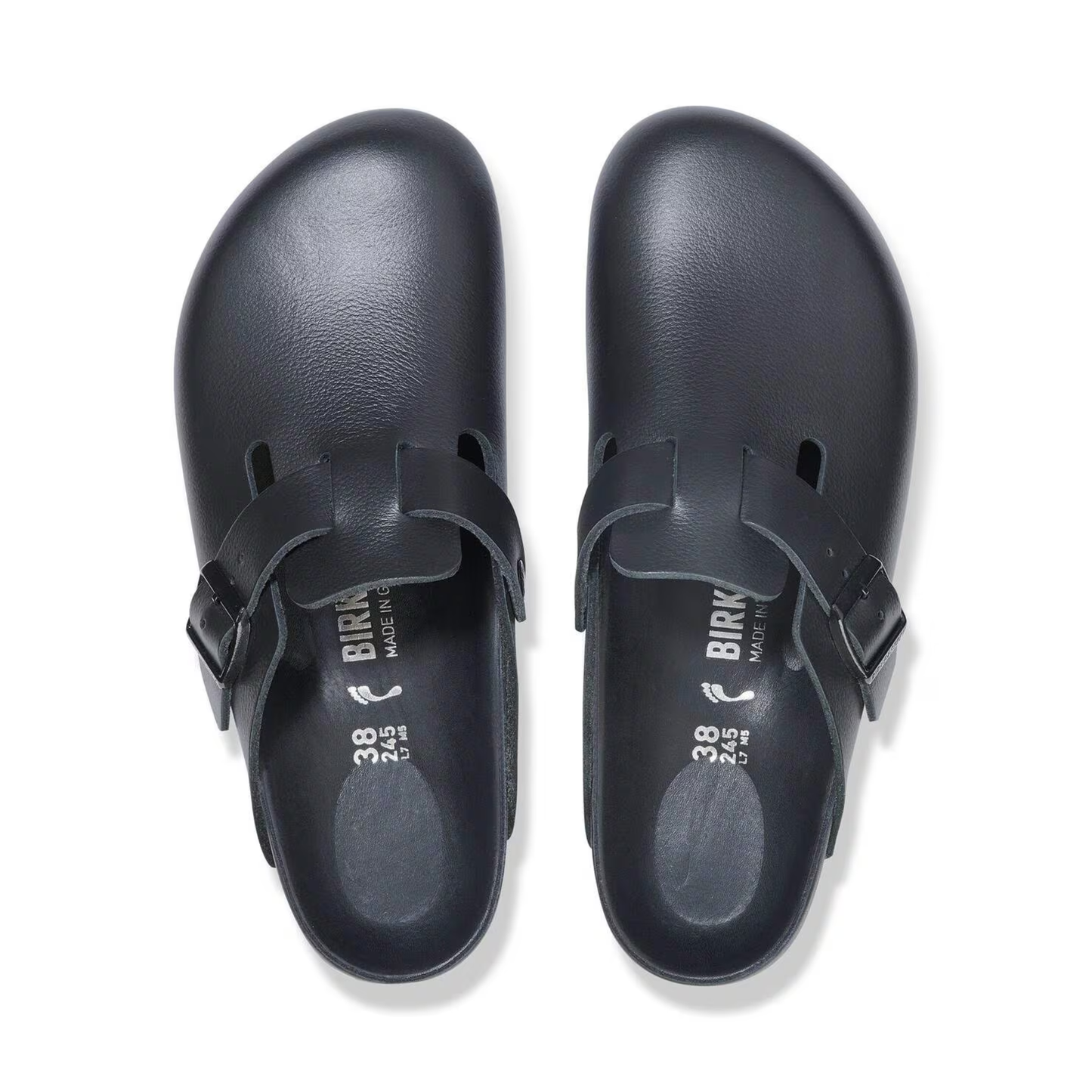 BIRKENSTOCK - Boston Natural Leather Exquisite Black