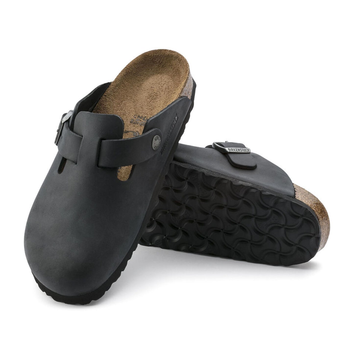 BIRKENSTOCK - Boston Oiled Leather Black