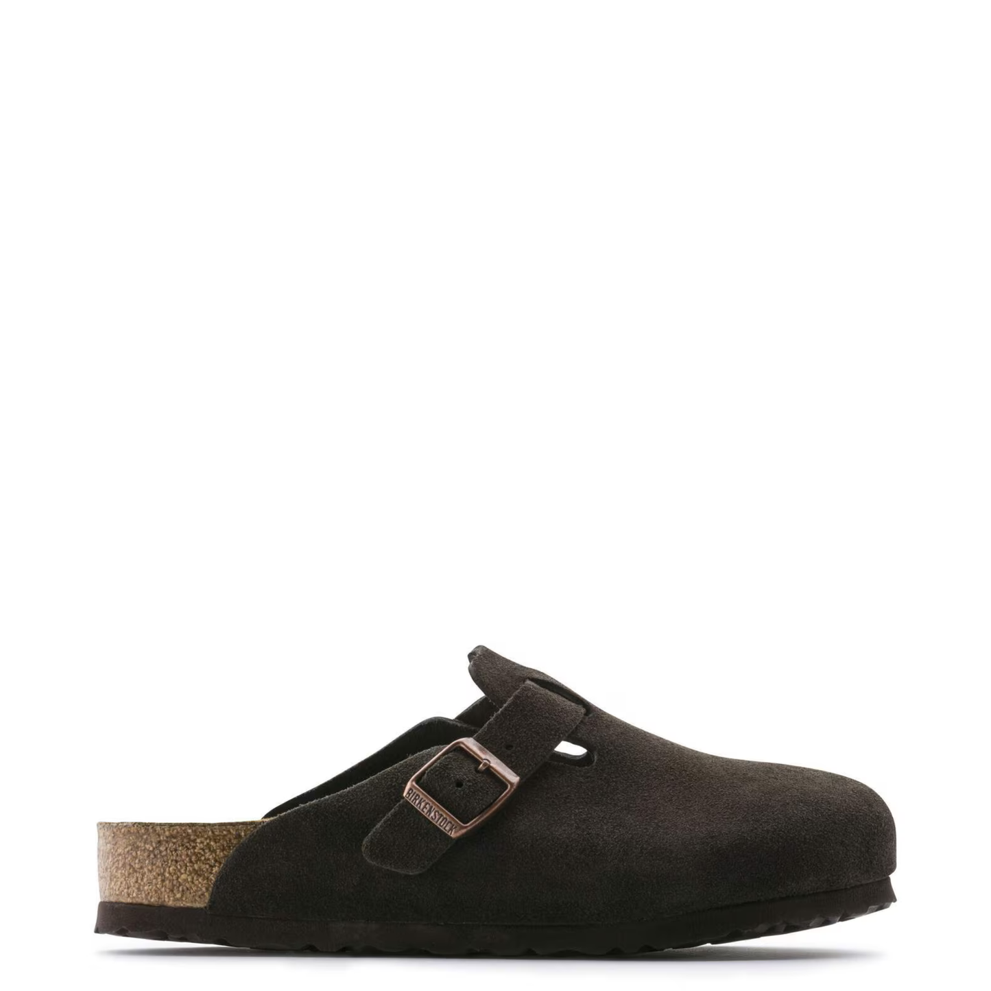BIRKENSTOCK - Boston SFB Suede Leather Mocha