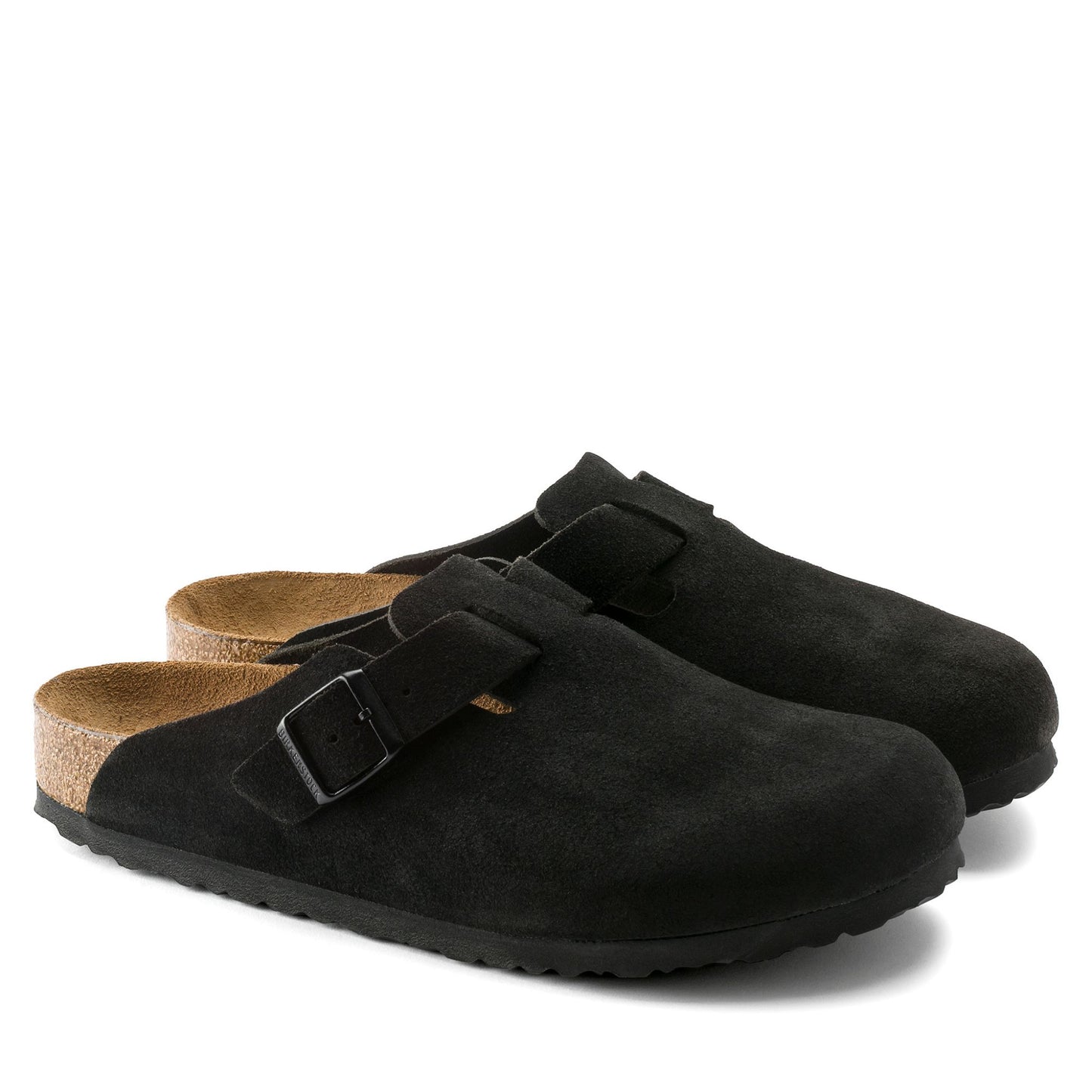 BIRKENSTOCK - Boston Suede Black