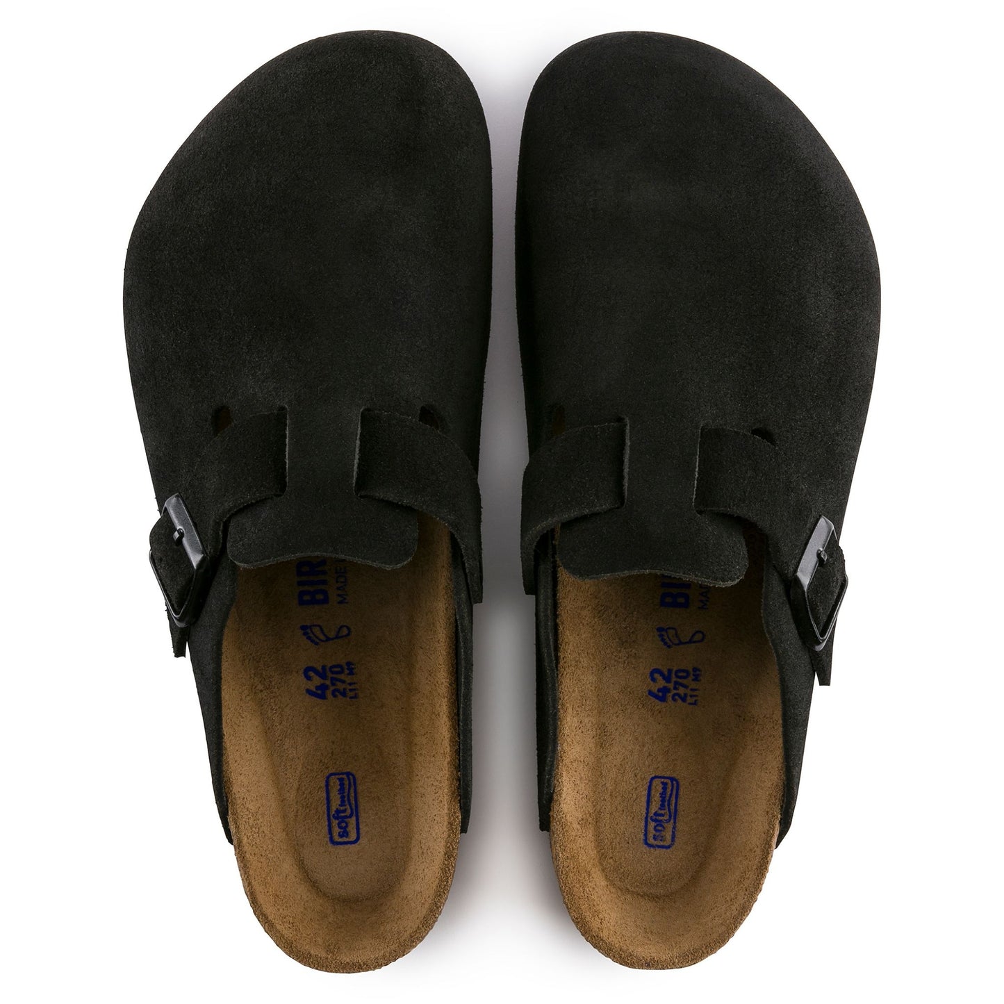 BIRKENSTOCK - Boston Suede Black