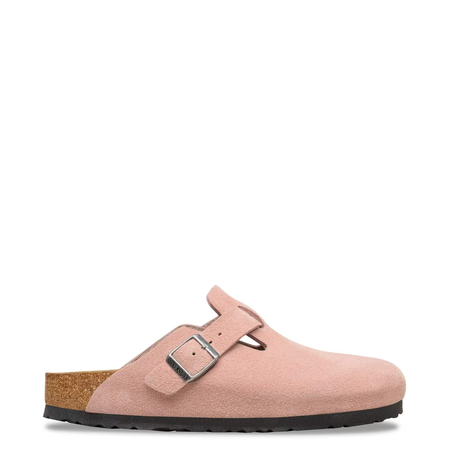BIRKENSTOCK - Boston Suede Leather Pink Clay
