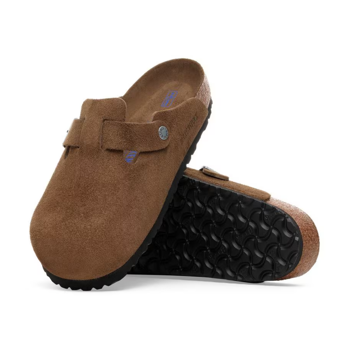 BIRKENSTOCK - Boston Suede SFB Dark Tea
