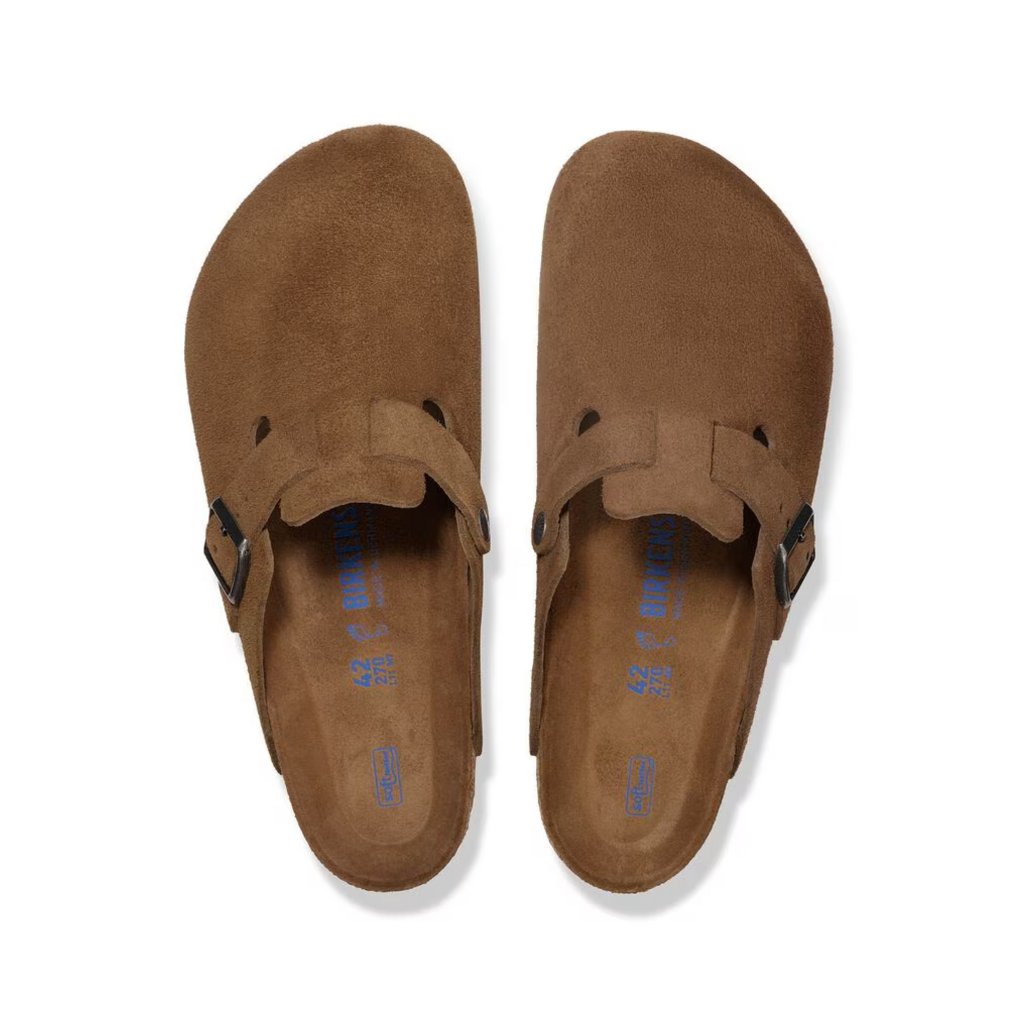 BIRKENSTOCK - Boston Suede SFB Dark Tea