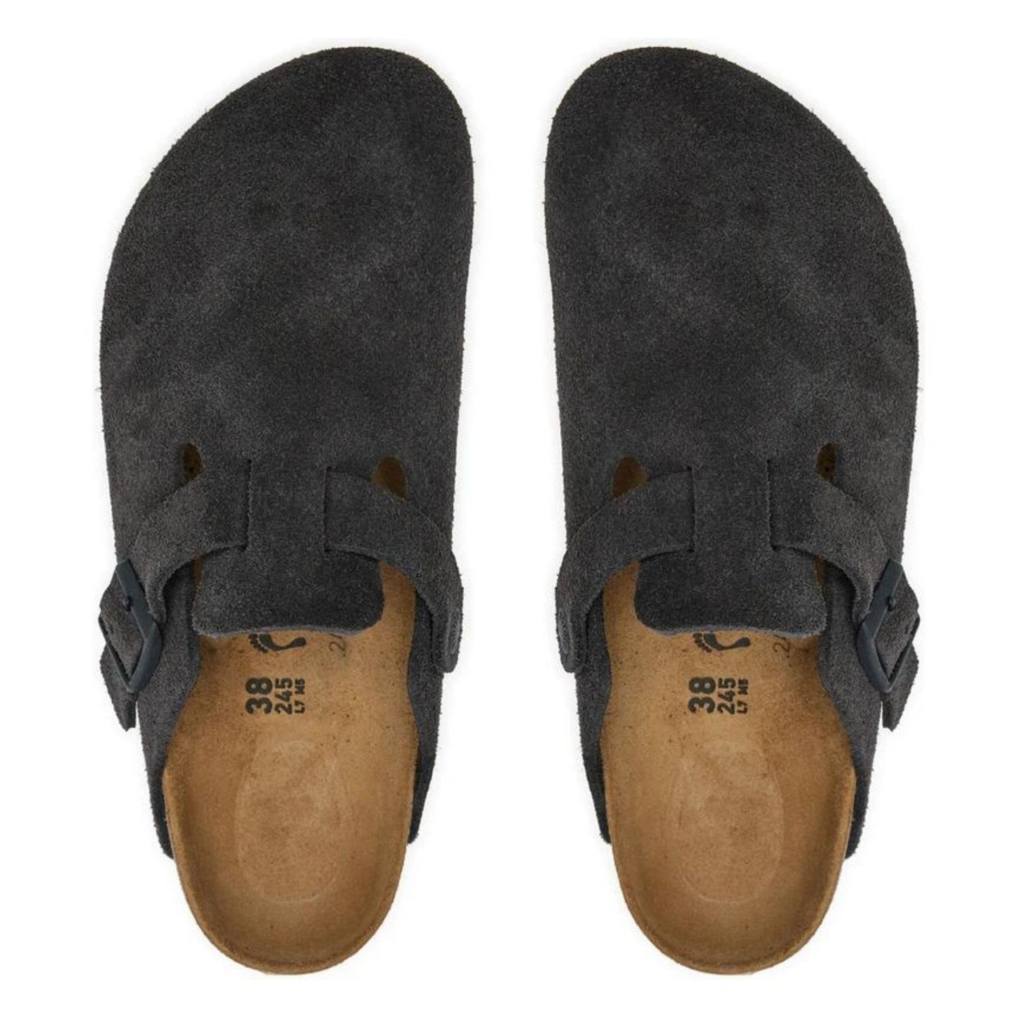 BIRKENSTOCK - Boston Suede Velvet Grey