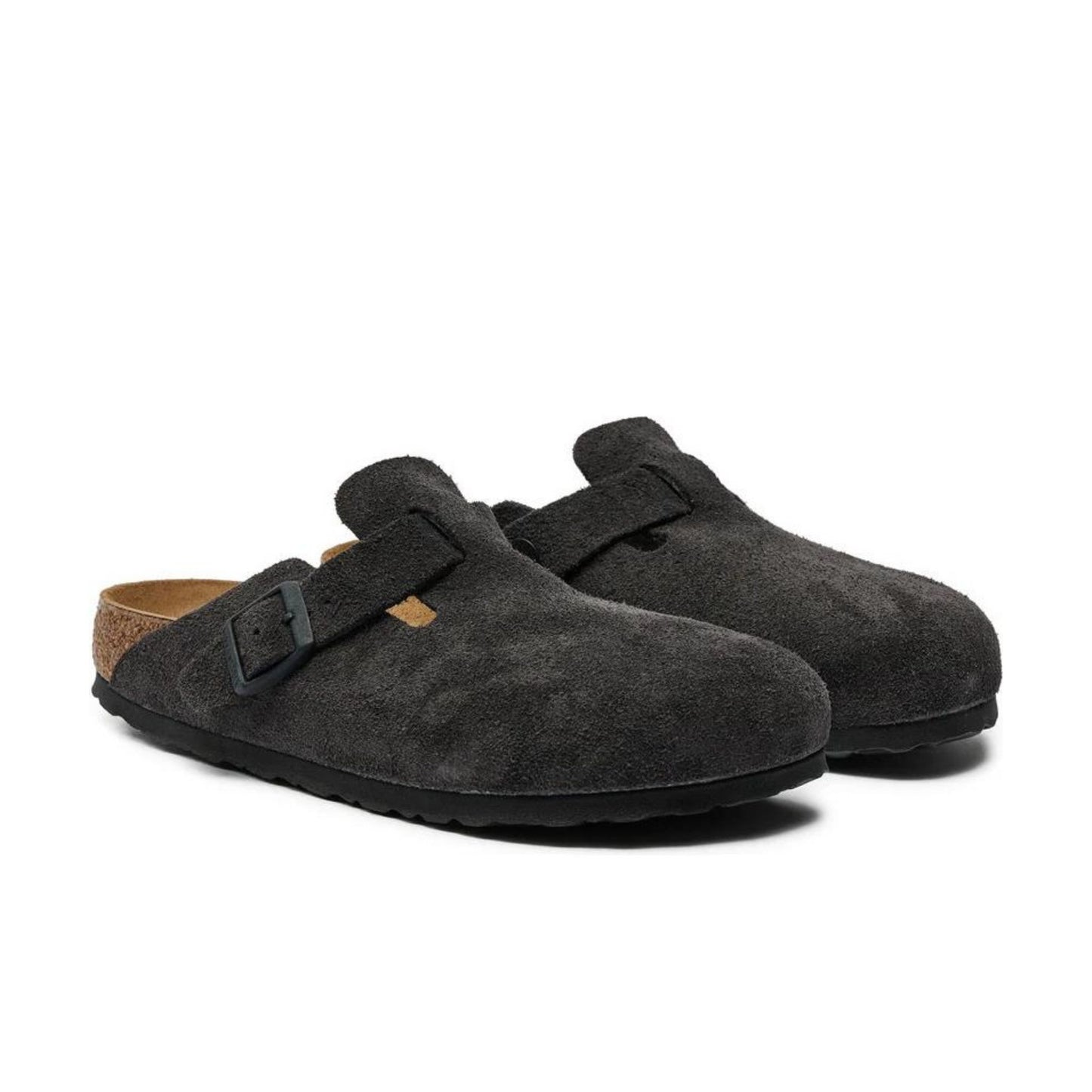 BIRKENSTOCK - Boston Suede Velvet Grey