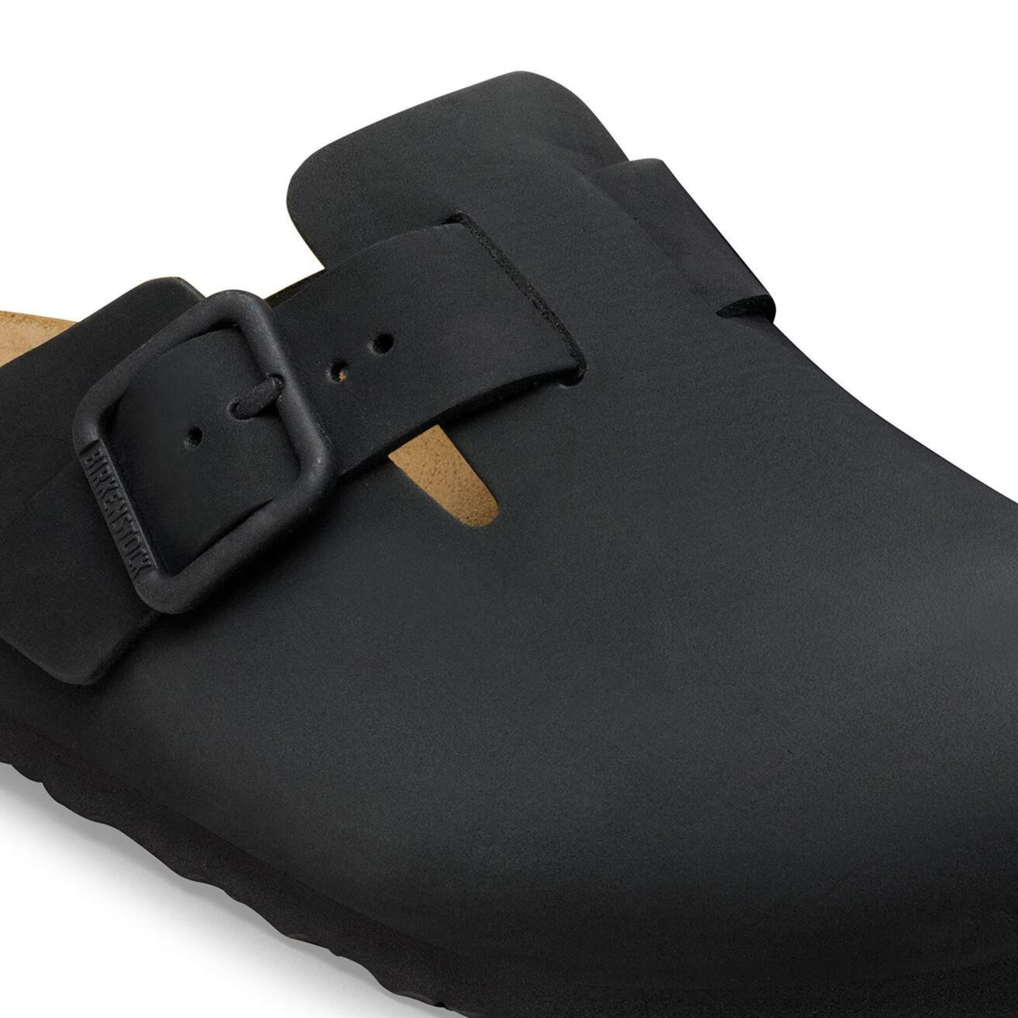 BIRKENSTOCK - Boston Wire Buckle Nubuck Leather Black
