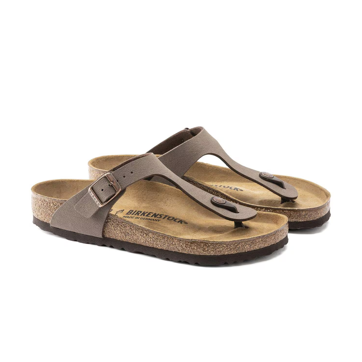 BIRKENSTOCK - Gizeh Birko Flor Nubuck Mocca