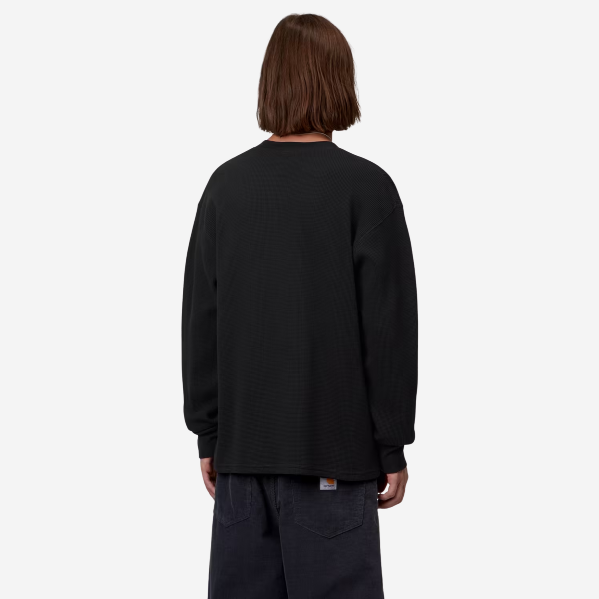 CARHARTT WIP - L\S Blackletter Waffle T-Shirt