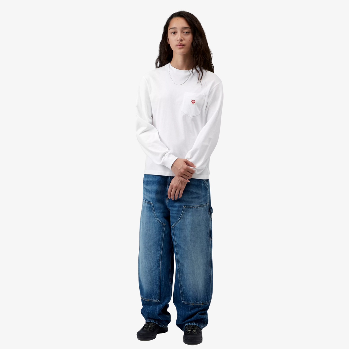 CARHARTT WIP - W' L\S Pocket Small Heart T-Shirt