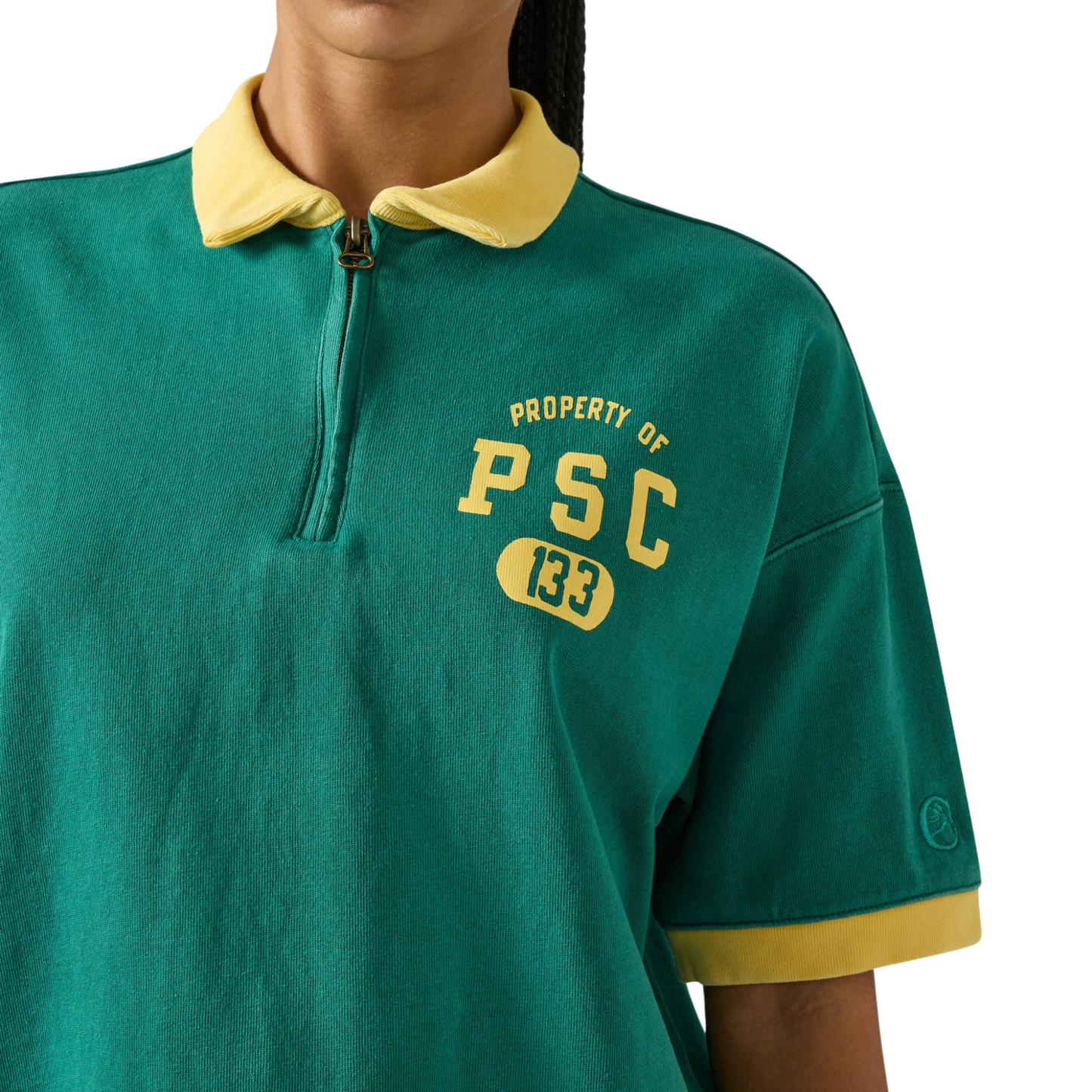 CHAMPION - W' S\S Half Zip Polo T-Shirt