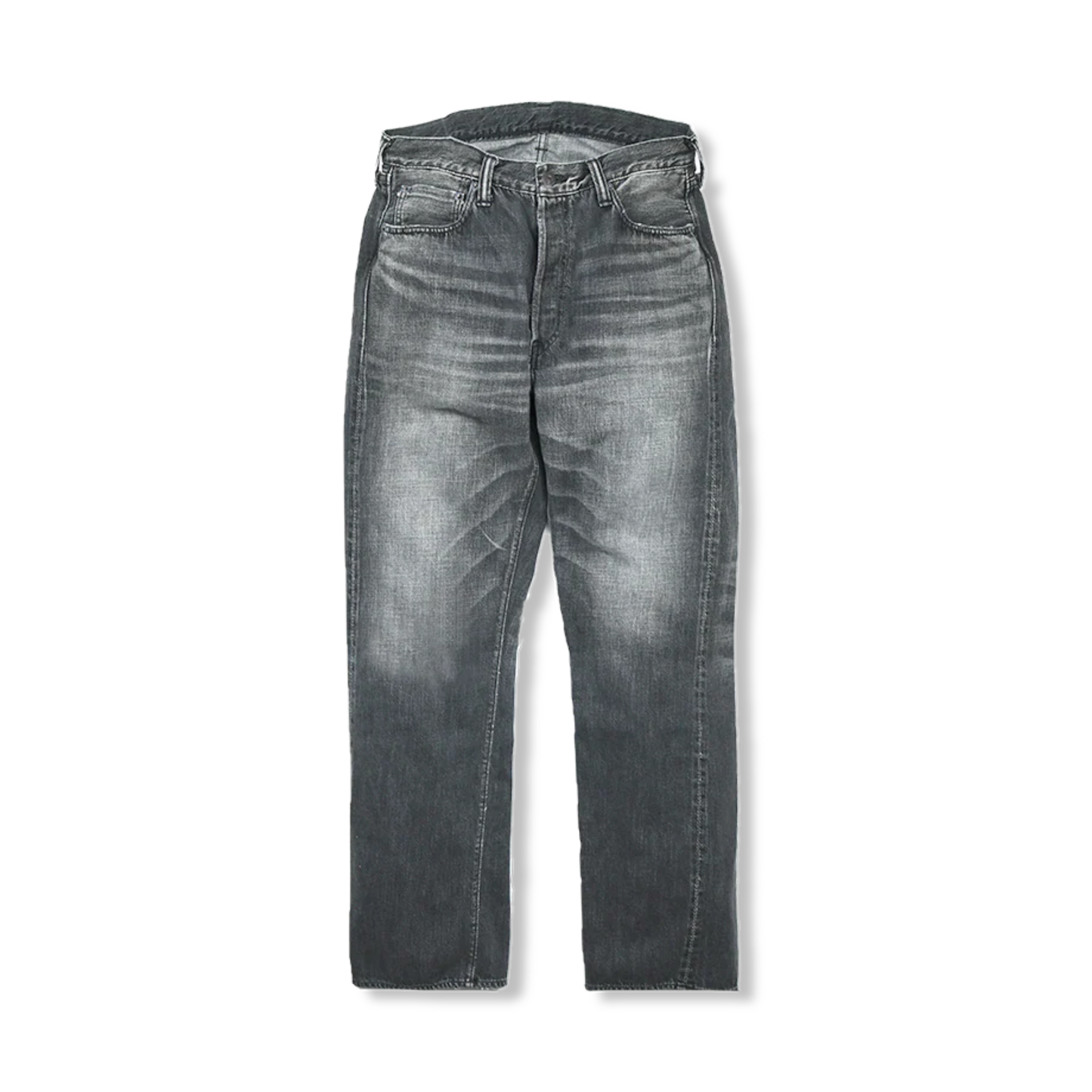FULL COUNT - 1101BK "Dartford" Black Straight Denim (Super Smooth)