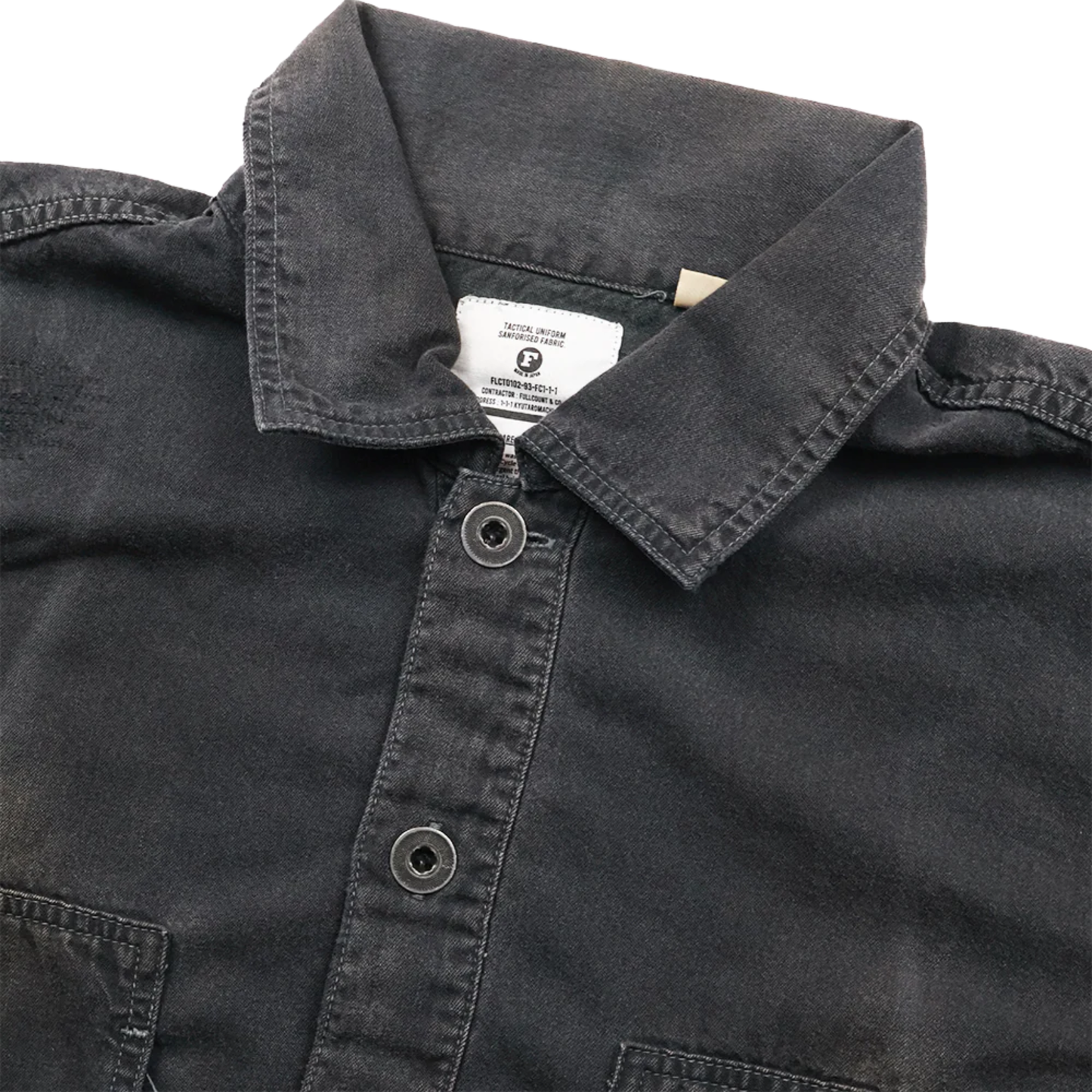 FULL COUNT - US Army Black Denim Pullover Shirt VE