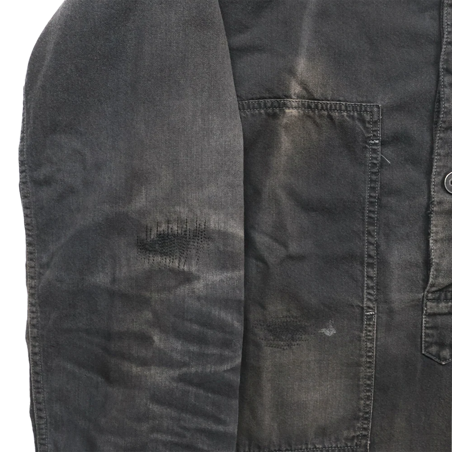 FULL COUNT - US Army Black Denim Pullover Shirt VE