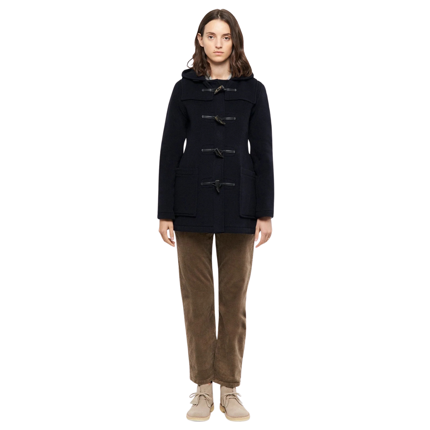 GLOVERALL - W' Short Slim Duffle Coat