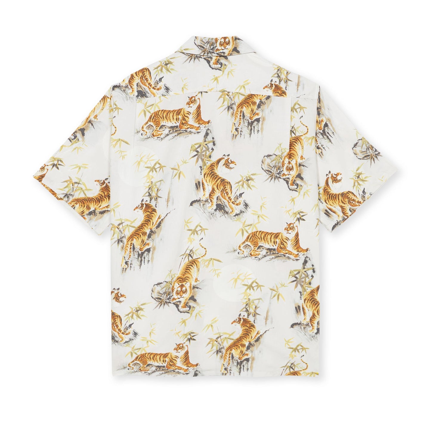 GO BAREFOOT -   Tiger Faded Camp Collar Shirt