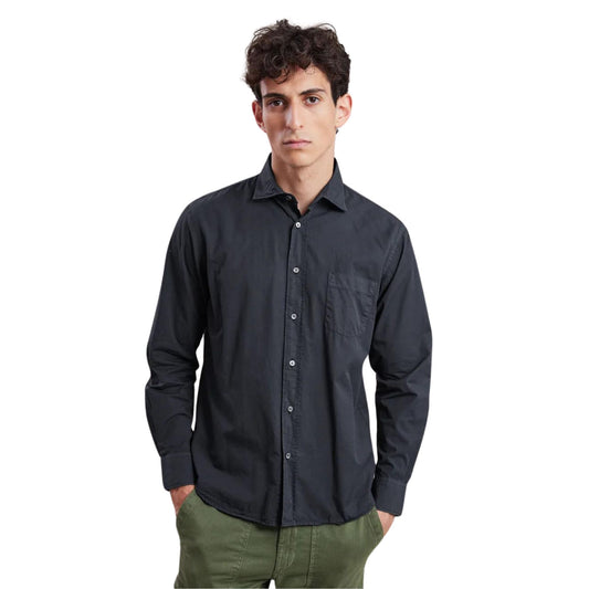 HARTFORD - Paul Pat Woven Shirt Navy